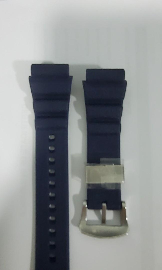 Seiko original blue rubber strap. 22mm, Men's Fashion, Watches &  Accessories, Watches on Carousell