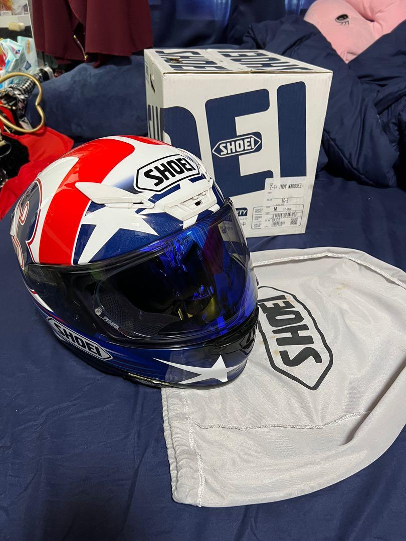 Shoei Helmet z7 INDY MARQUEZ, Auto Accessories on Carousell