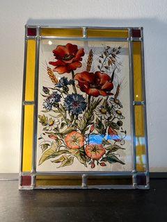 Stained Glass Art Painted Frame