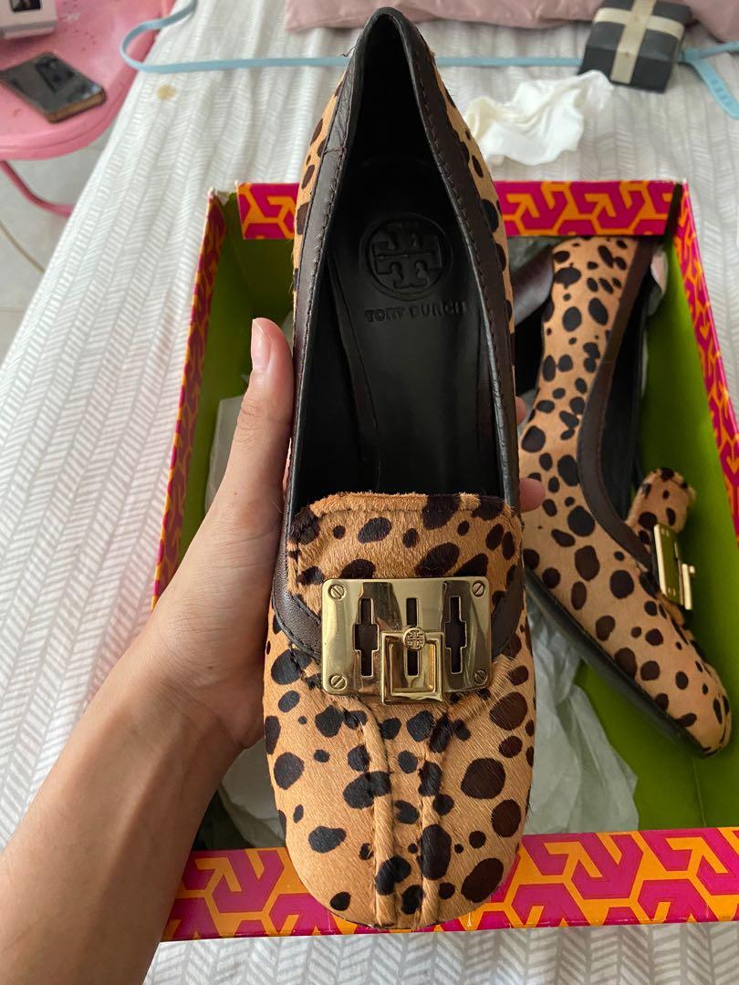 tory burch leopard heels