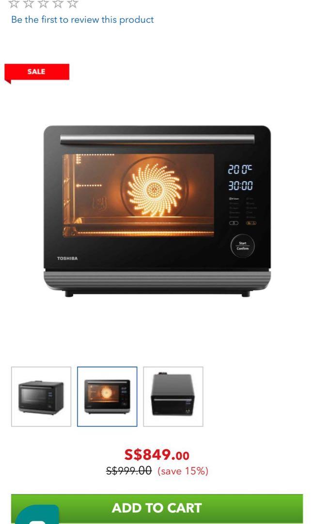 Toshiba Steam Oven MS5-TR30SC, Toshiba, Introducting the Toshiba Steam  Oven MS5-TR30SC with huge capacity multi-functional steam oven designed  with contemporary aesthetics. Zero Steam, By BEST Denki Singapore