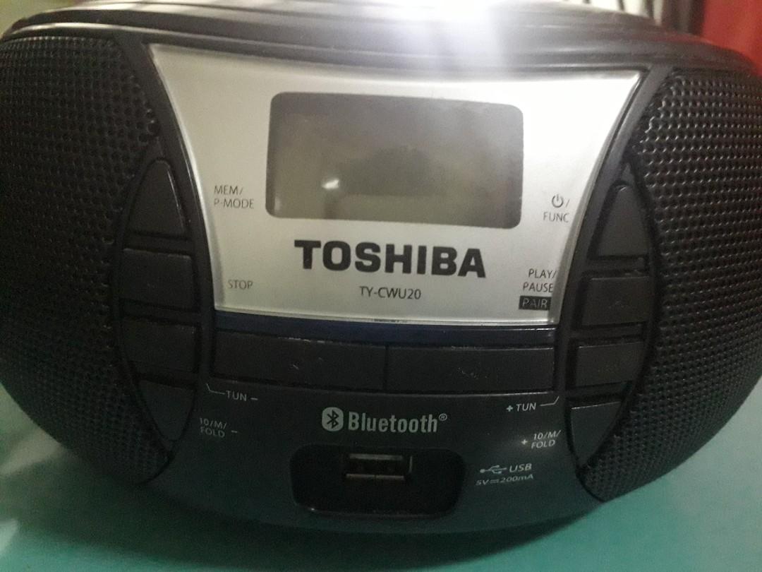 Toshiba Portable Radio/USB/Bluetooth/CD Player, TV & Home Appliances