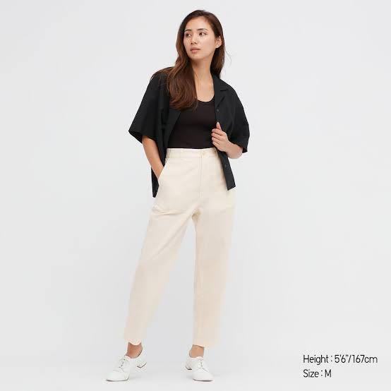 Linen Blend Relaxed Fit Trousers  UNIQLO UK