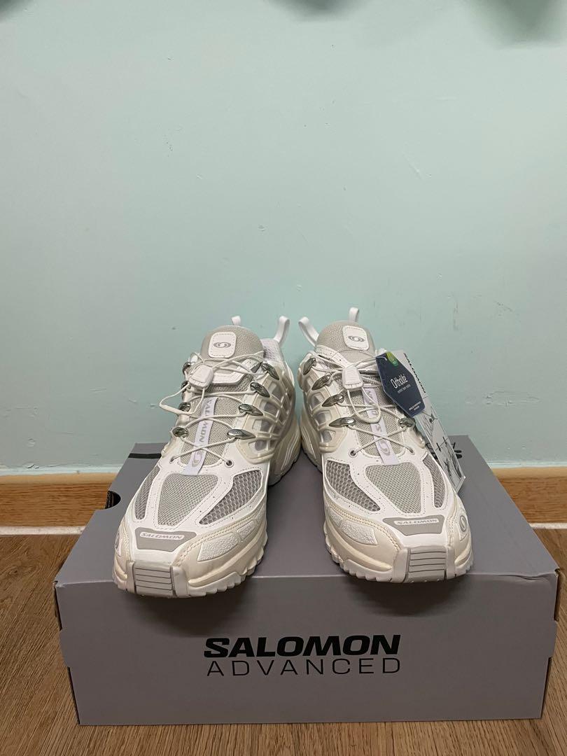 Us9.5只得1對！全新白色Salomon ACS PRO ADVANCED, 男裝, 鞋, 波鞋