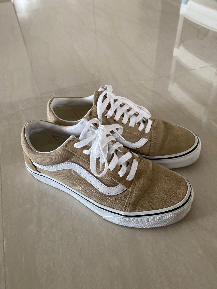 Vans old sale skool taupe