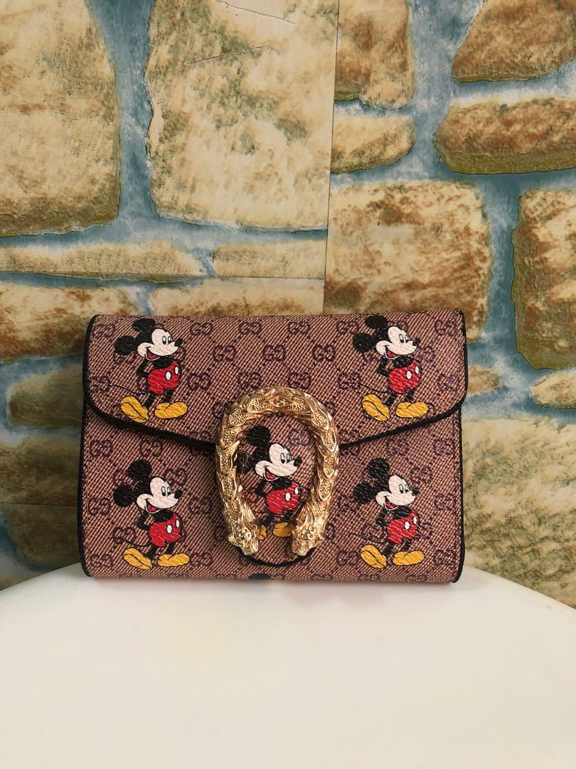 Gucci x new arrivals mickey mouse wallet
