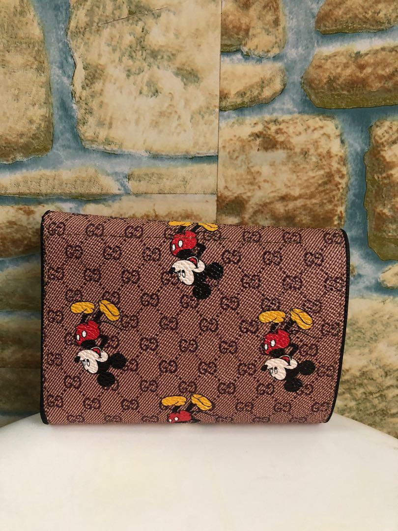 Gucci mickey mouse wallet womens best sale