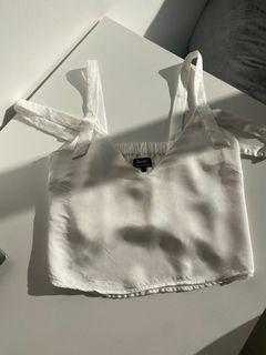 White crop cami