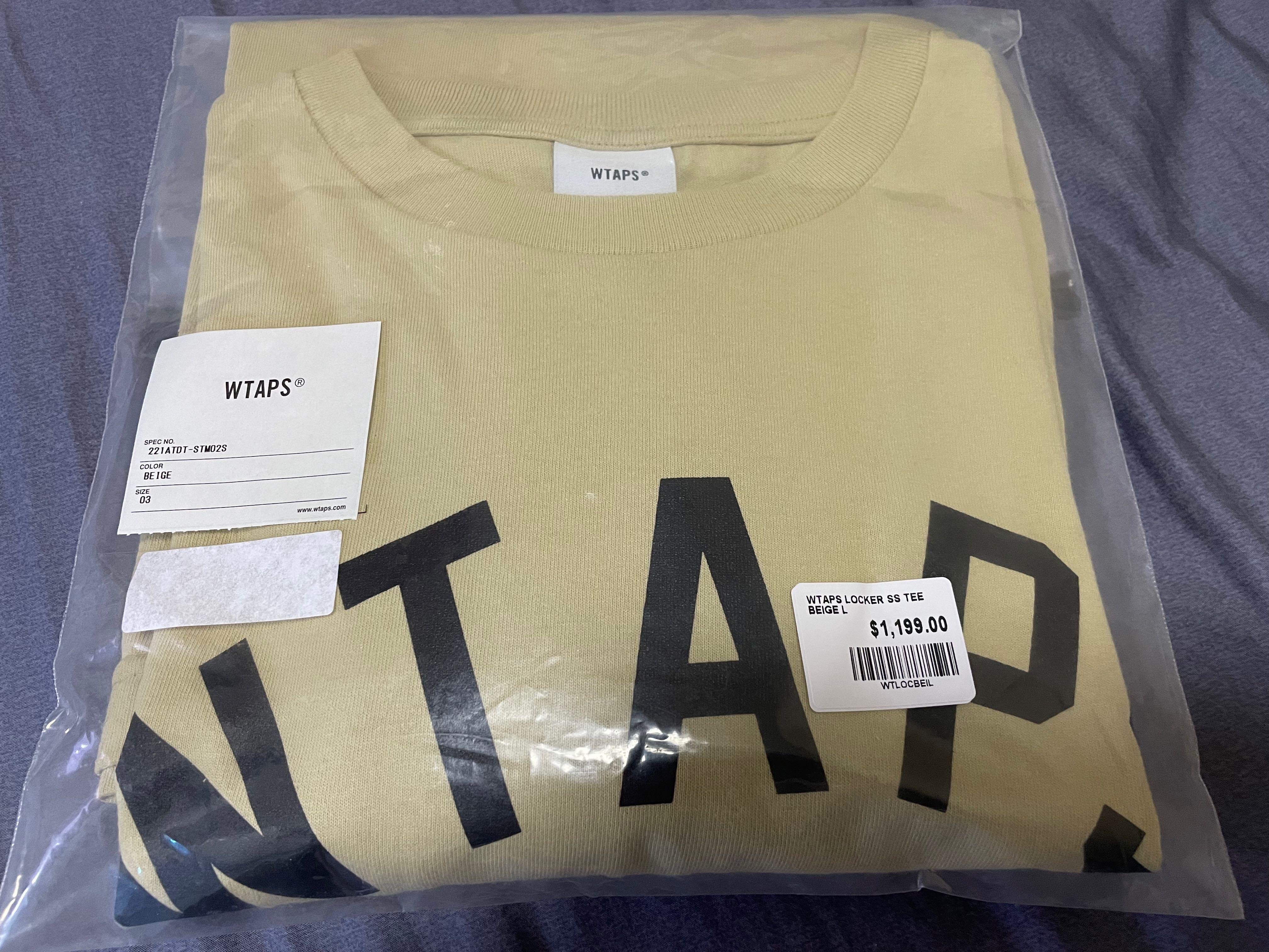 お得再入荷 22ss WTAPS LOCKER BEIGE ベージュ 半袖Tシャツ M Y1N72 ...