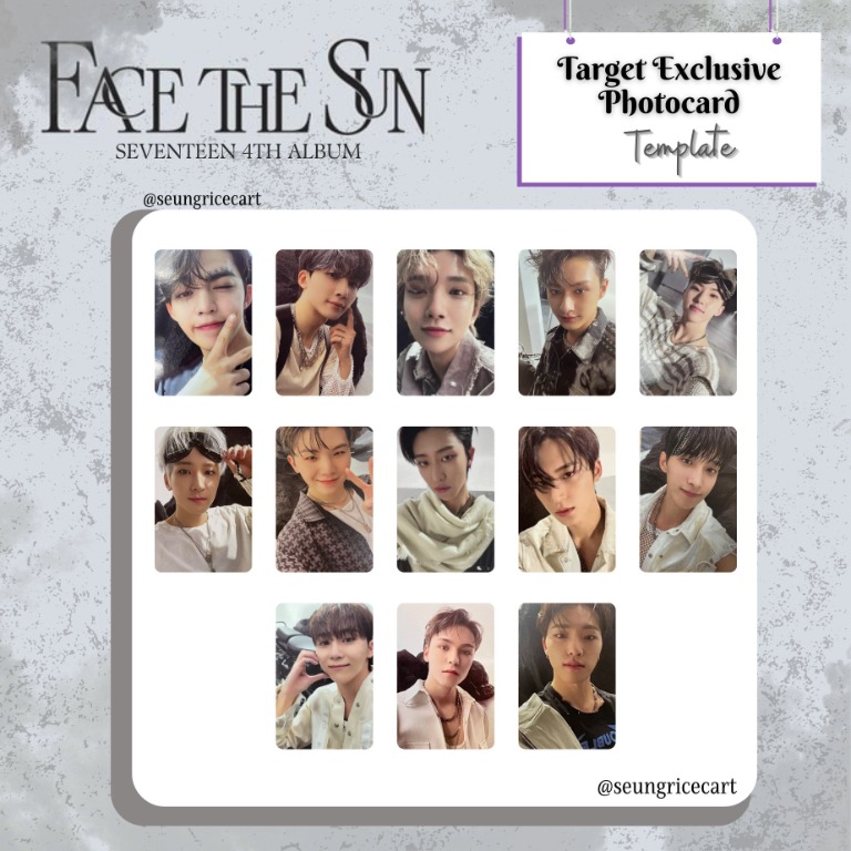 WTS] Seventeen SVT Face the Sun Target Exclusive Photocard with