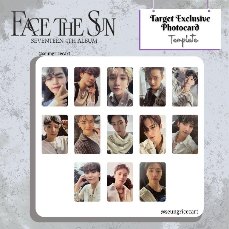 Face The Sun Photocard Template