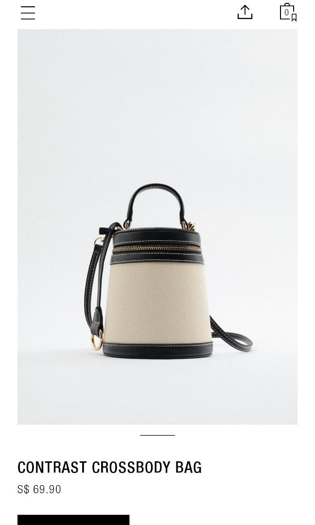 zara contrast crossbody bag