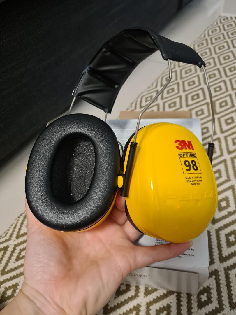 3M H9A PELTOR OPTIME 98 SERIES OVER-THE-HEAD EAR MUFF, Mpow 044[Upgraded] Noise  Reduction