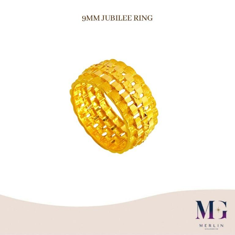 916 Gold 9MM Jubilee Ring