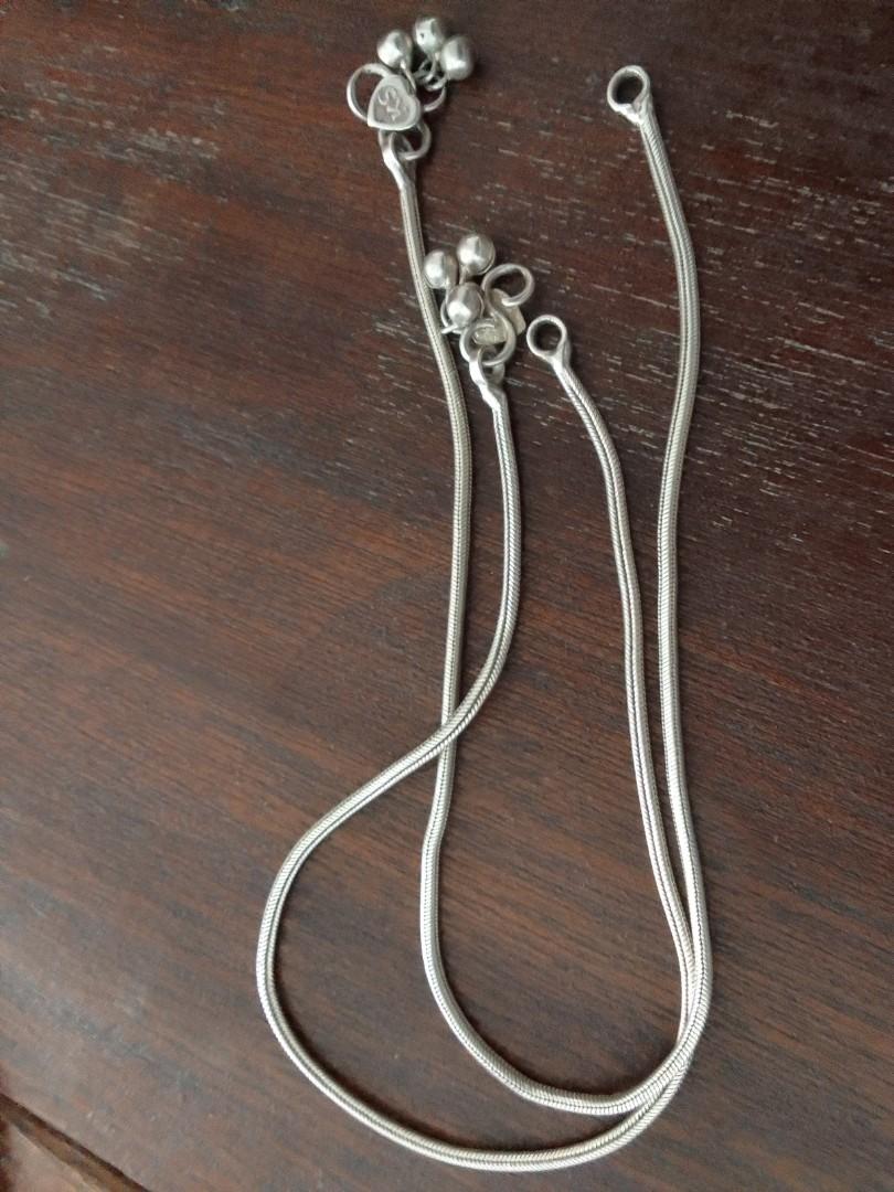 925 Silver Snake Chain Anklet