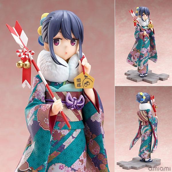 全新日版志摩凜各務原撫子和服振袖Ver 一對搖曳露營1/7 Figure FuRyu F