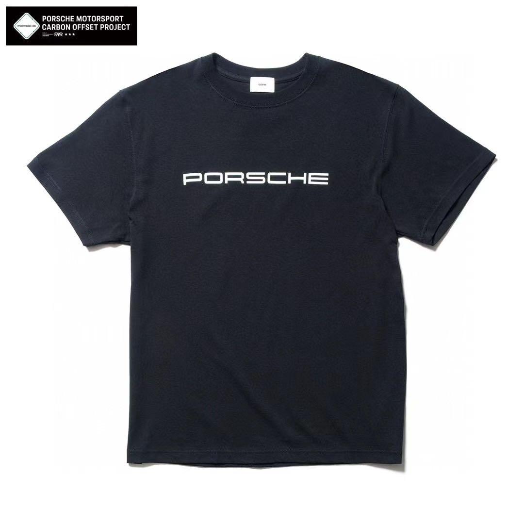 日本預訂Sophnet x Porsche logo tee, 男裝, 上身及套裝, T-shirt