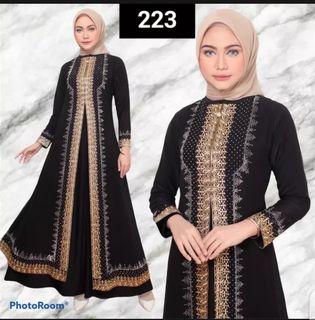 ABAYA ARAB BORDIR