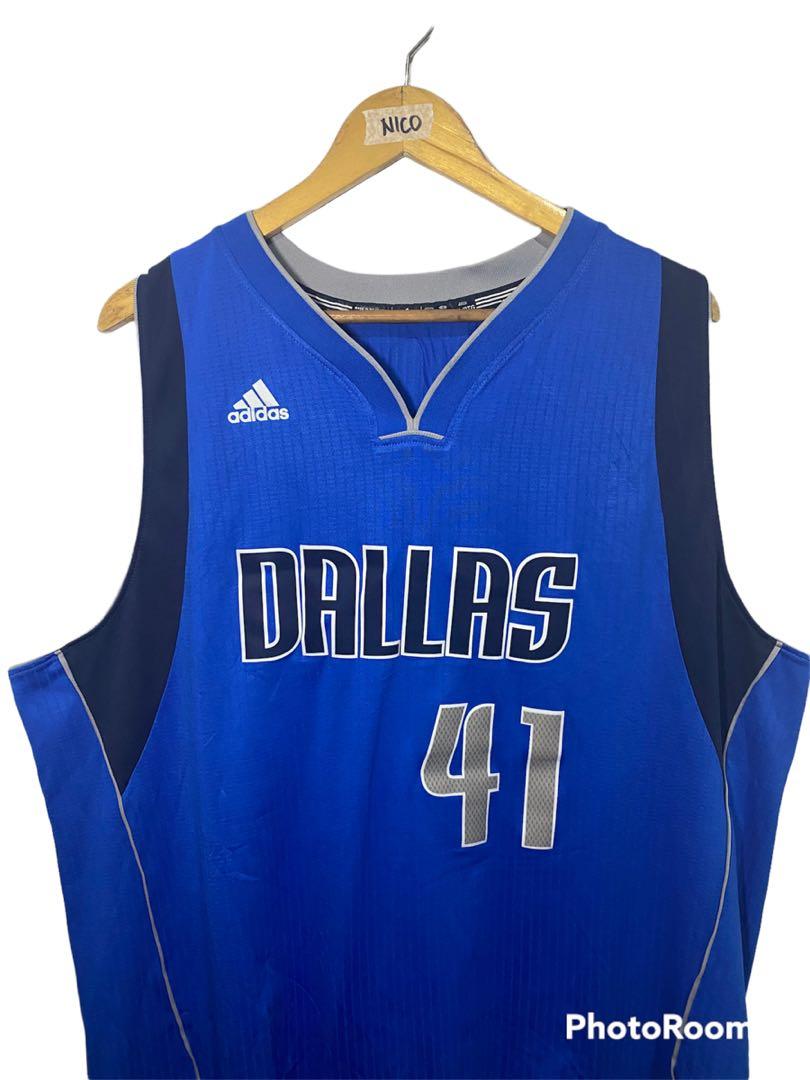 Adidas Dallas Mavericks Dirk Nowitzki Jersey🔥, Men's Fashion, Activewear  on Carousell
