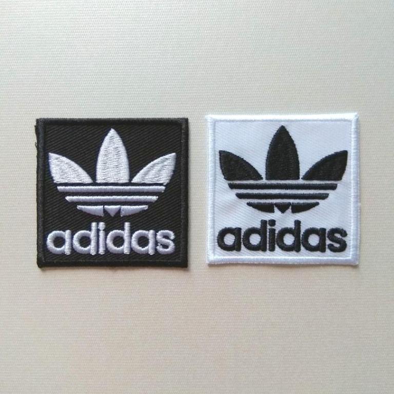 Adidas Retro Logo Iron On Patch, Men's Fashion, Coats, Jackets and ...