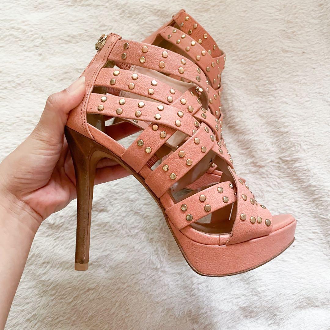 Pink gladiator heels cheap