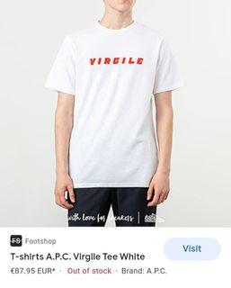 A.P.C virgile logo shirt white