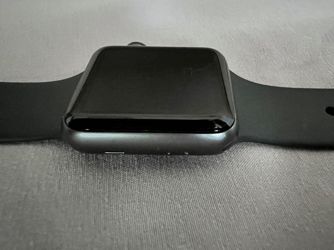 Apple watch s3 gps 38mm space grey aluminium black sport band hotsell