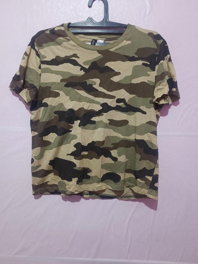 H&m army shirt hotsell