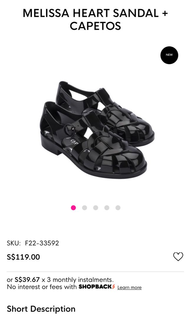 Melissa cheap heart sandals