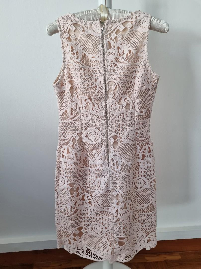 Beige laced dress for sale!, Women's Fashion, Dresses & Sets, Dresses ...