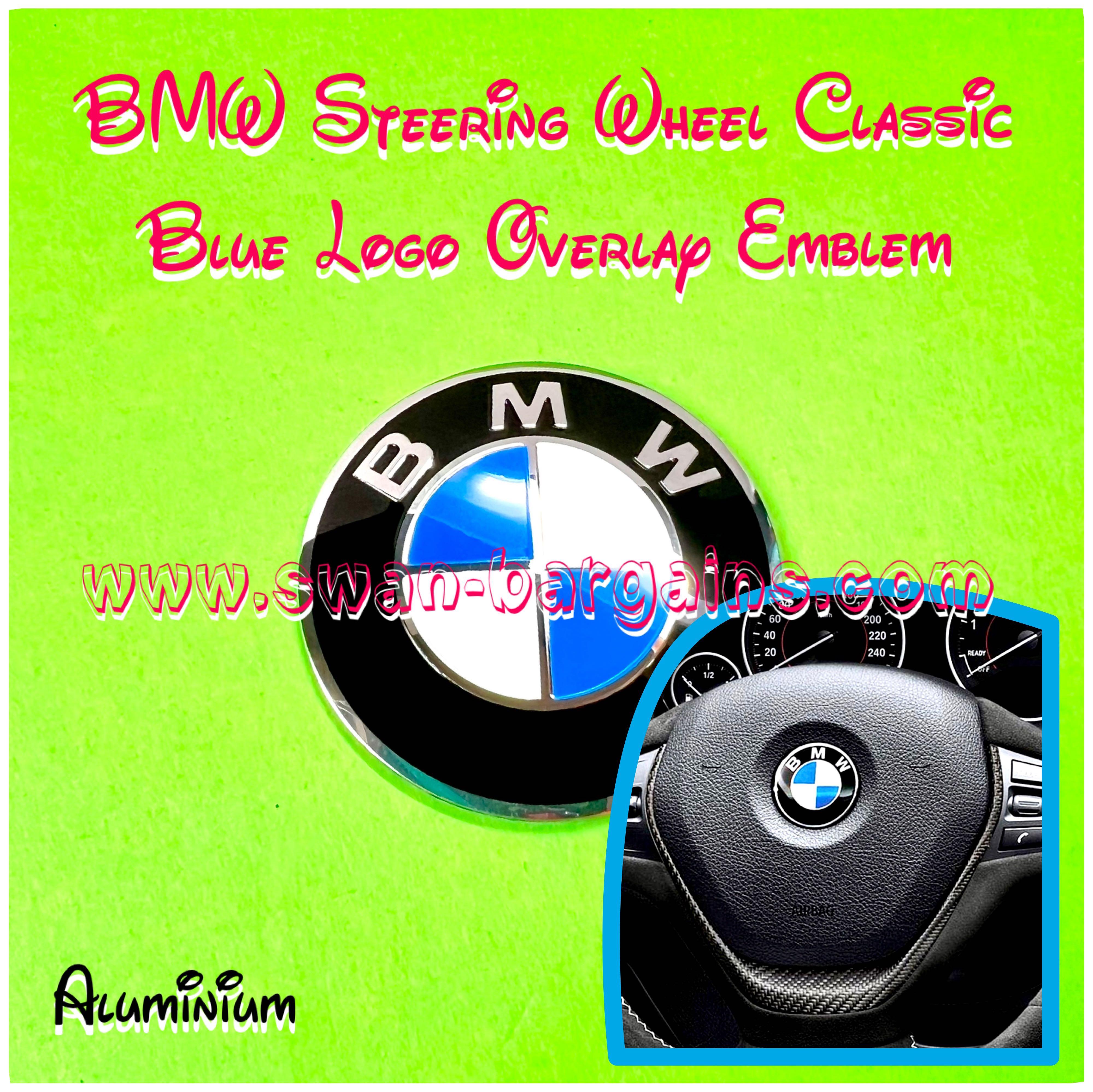 BMW Steering Wheel Various Logo Design Standard OEM Size Center Emblem