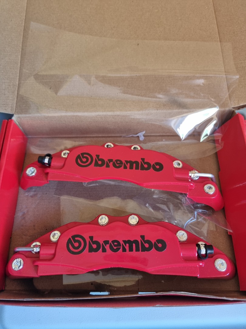 Brembo Red Brake Caliper Covers, Car Accessories, Tyres & Rims on Carousell