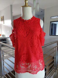 Brukat Import Merah