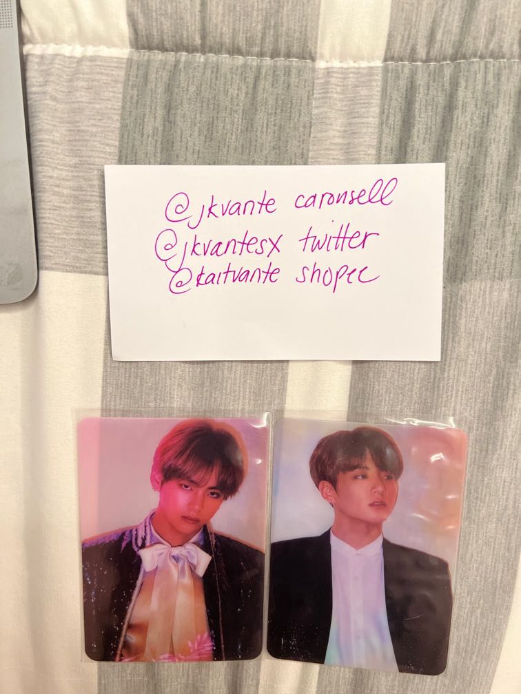 BTS Jungkook Taehyung Official Wings Essay Book Photocards, Hobbies