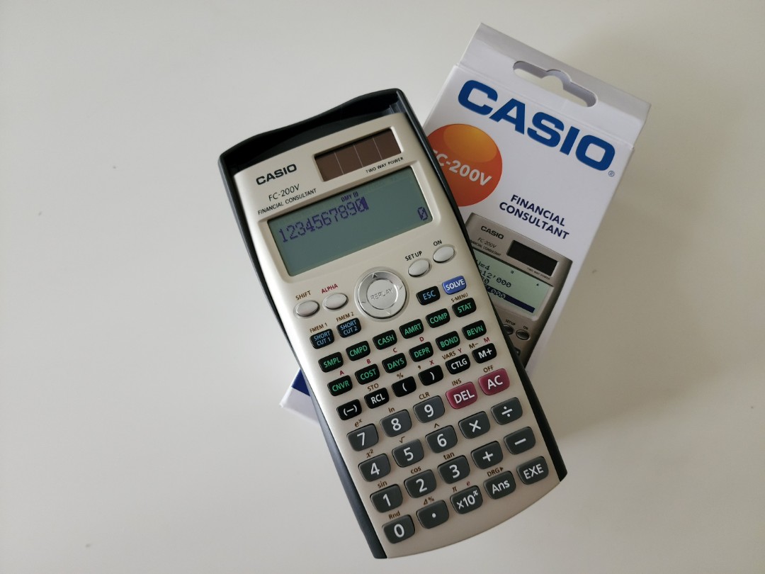 Casio FC-200V | Financial Examinations Calculator, Computers & Tech ...