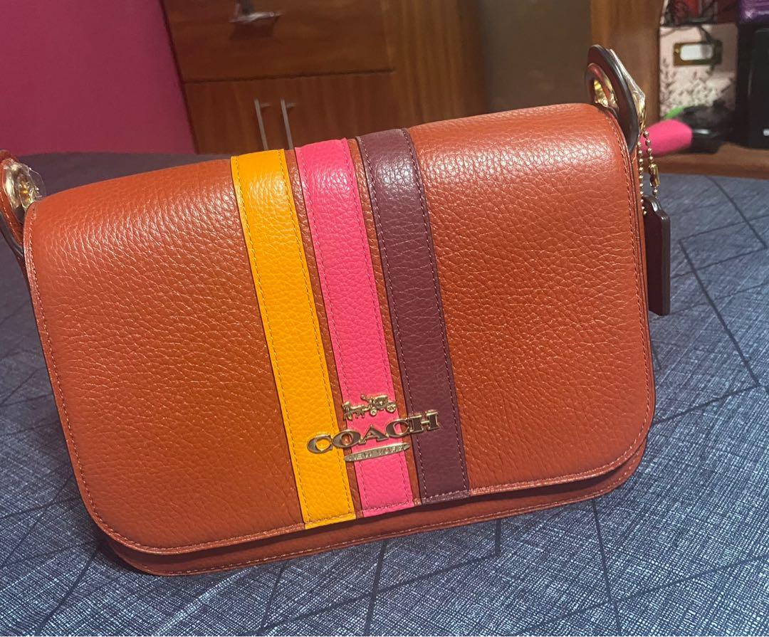 Coach jes messenger with varsity stripe crossbody Luxury Bags