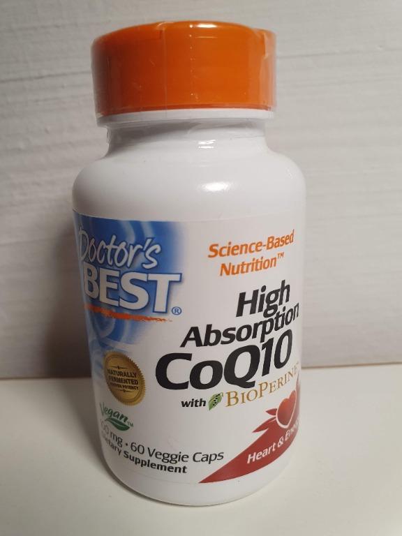 Doctor's Best, High Absorption CoQ10 with BioPerine, 100 mg ...