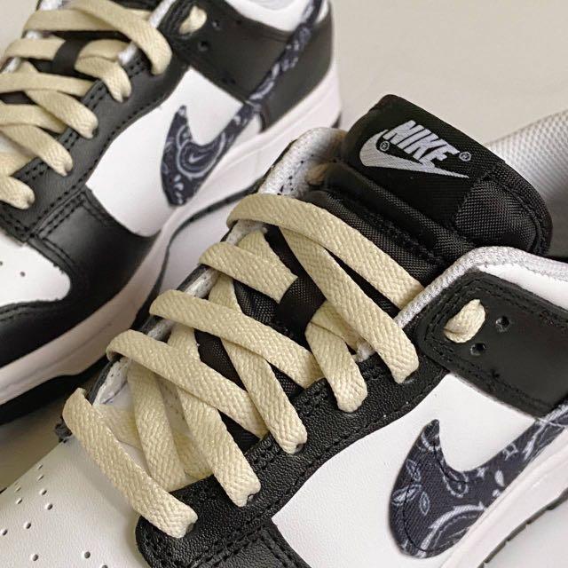 dunk low panda white laces