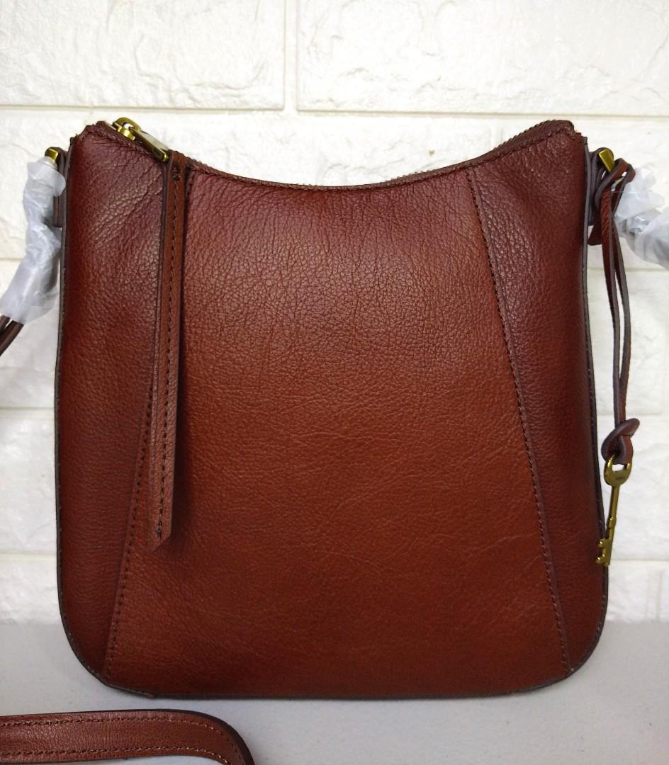 Fossil Talia Crossbody in Brandy, Women's Fashion, Bags & Wallets