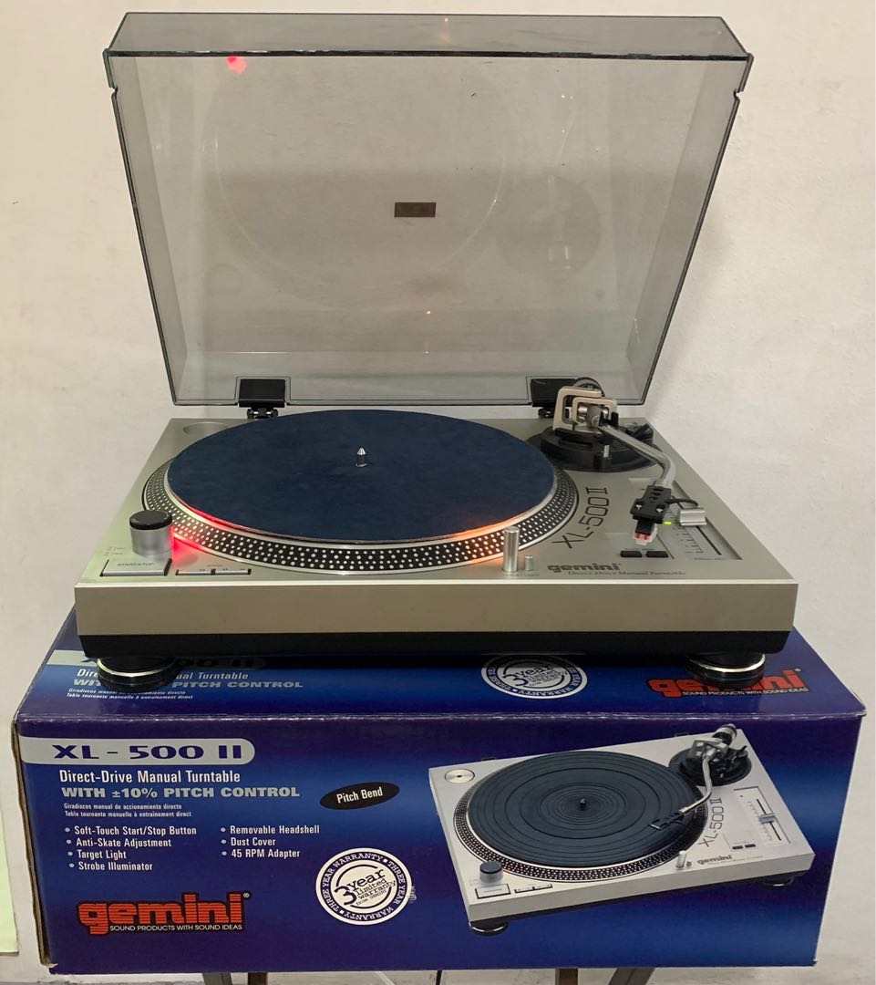 中古 gemini XL-500Ⅱ ダイレクトドライブターンテーブル - DJ機材