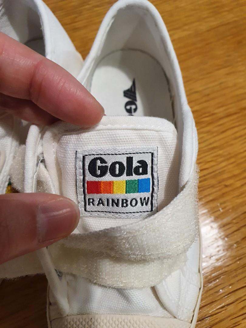 Gola top rainbow white