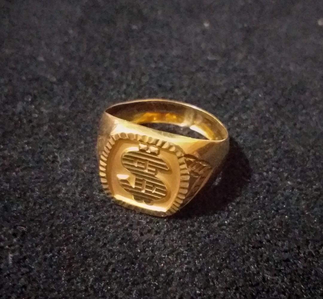Gold ring 18k / 3.1g (Category: Rings) located in Quezon City. Submitted by kaeshishop (Listing ID 1173770451, Image 1). Description: 18k gold/ 3.1g pawnable.