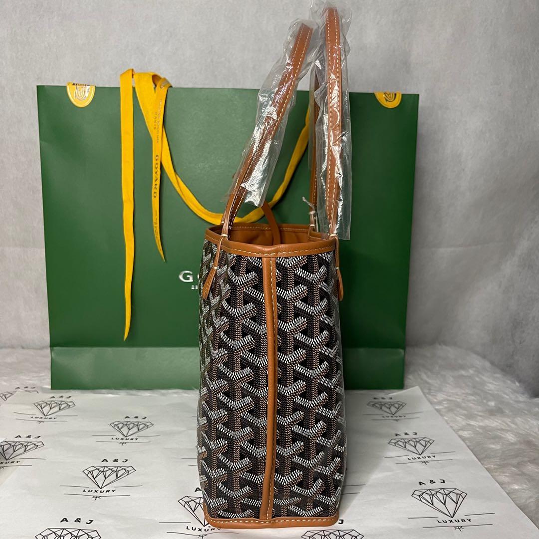 Goyard Anjou Mini Totebag in Classic Brown Black Monogram, Luxury, Bags &  Wallets on Carousell