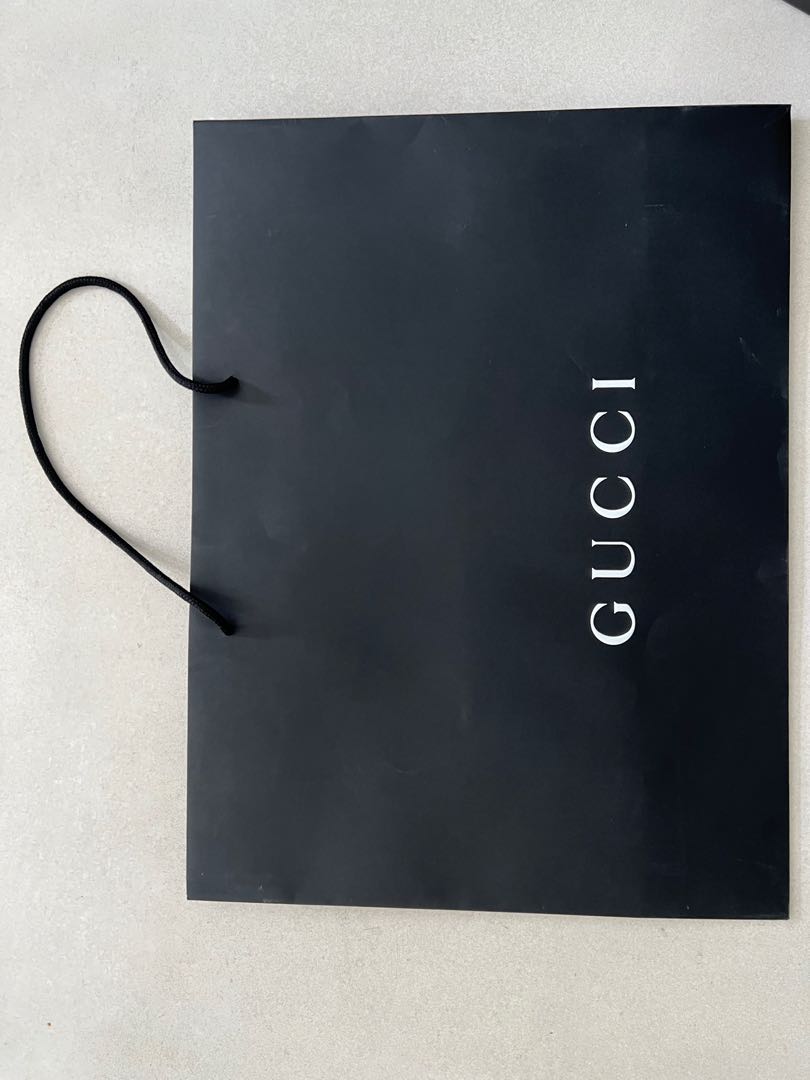 GUCCI paper bag, Luxury, Bags & Wallets on Carousell