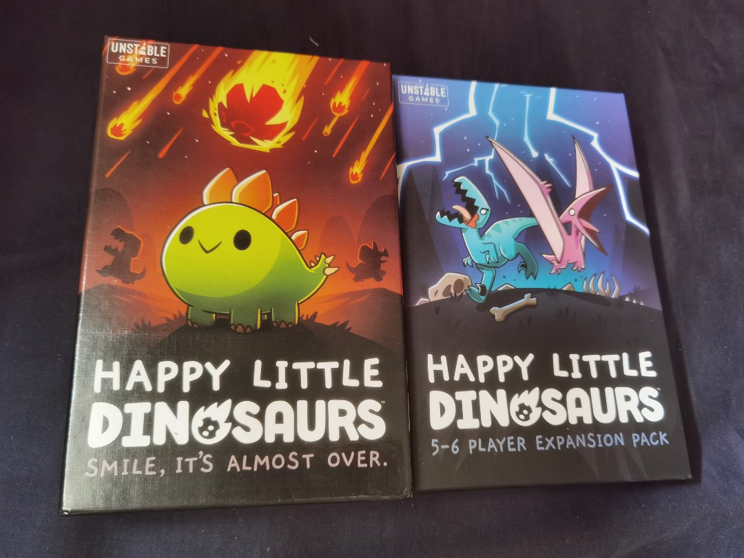 Happy little dinosaurs board game (with expansion), Hobbies & Toys ...