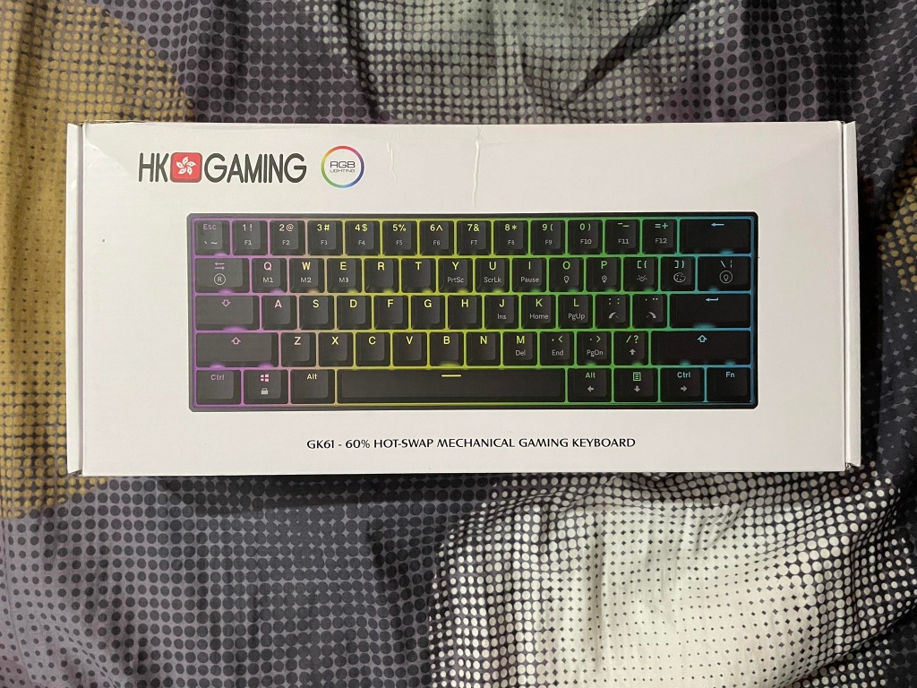 HK Gaming GK61 Mechanical Keyboard (White), Computers & Tech, Parts
