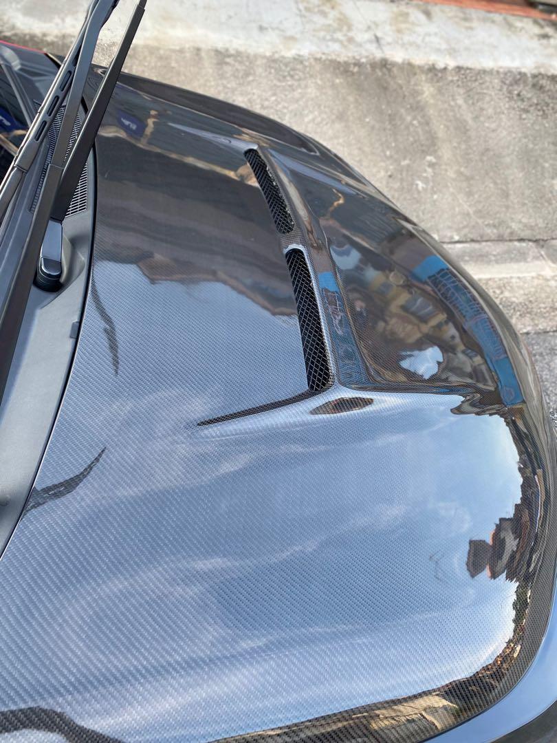 Hood Carbon Fiber Vios Gen4 Yaris NCP151, Auto Accessories on