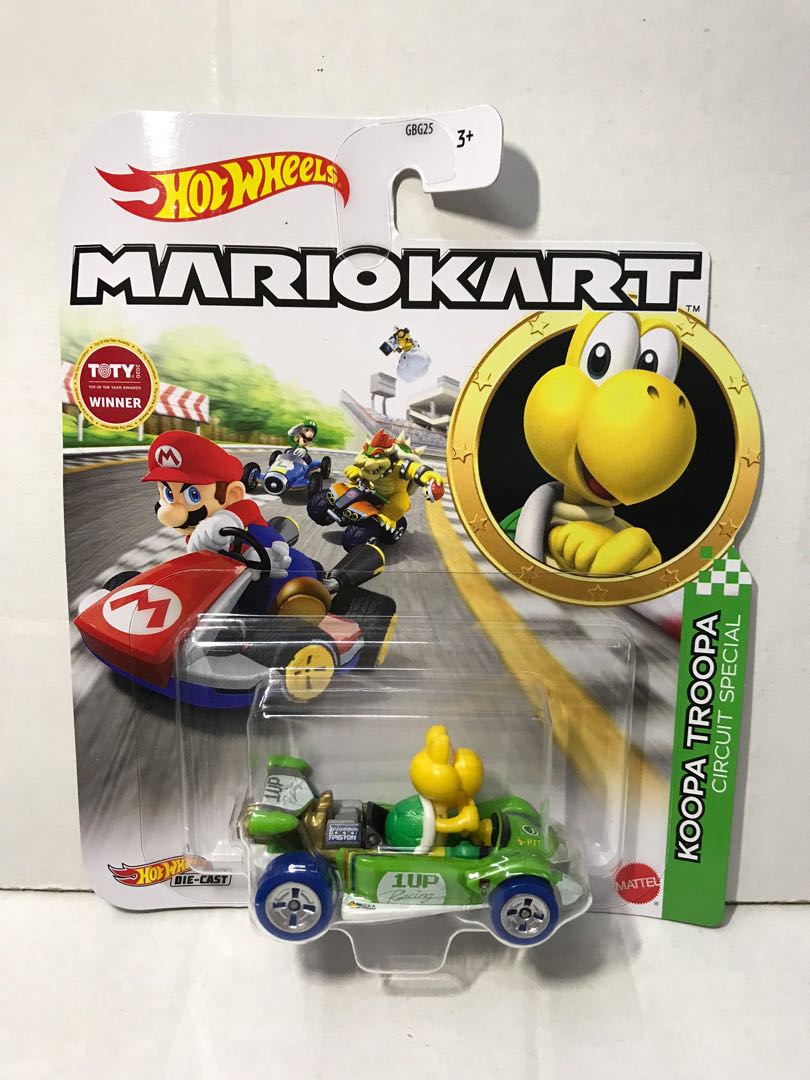 Hot wheels Hotwheels Mario Kart Koopa Troopa, 興趣及遊戲, 玩具 & 遊戲類 Carousell