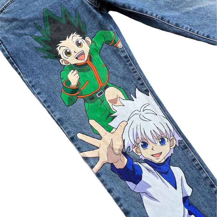 Hunter x Hunter Kurapika Chain Jail Pants, Women's Fashion, Bottoms, Jeans  on Carousell