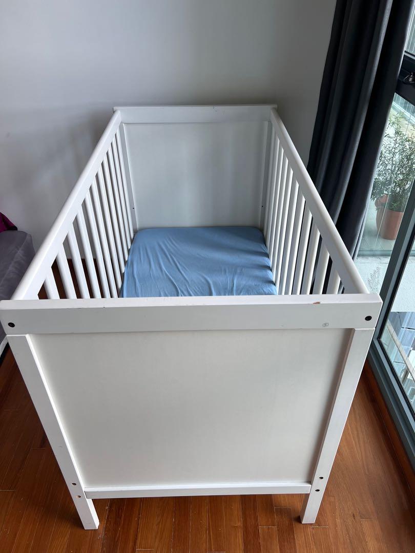 Ikea baby cot with mattress, Babies & Kids, Baby Nursery & Kids